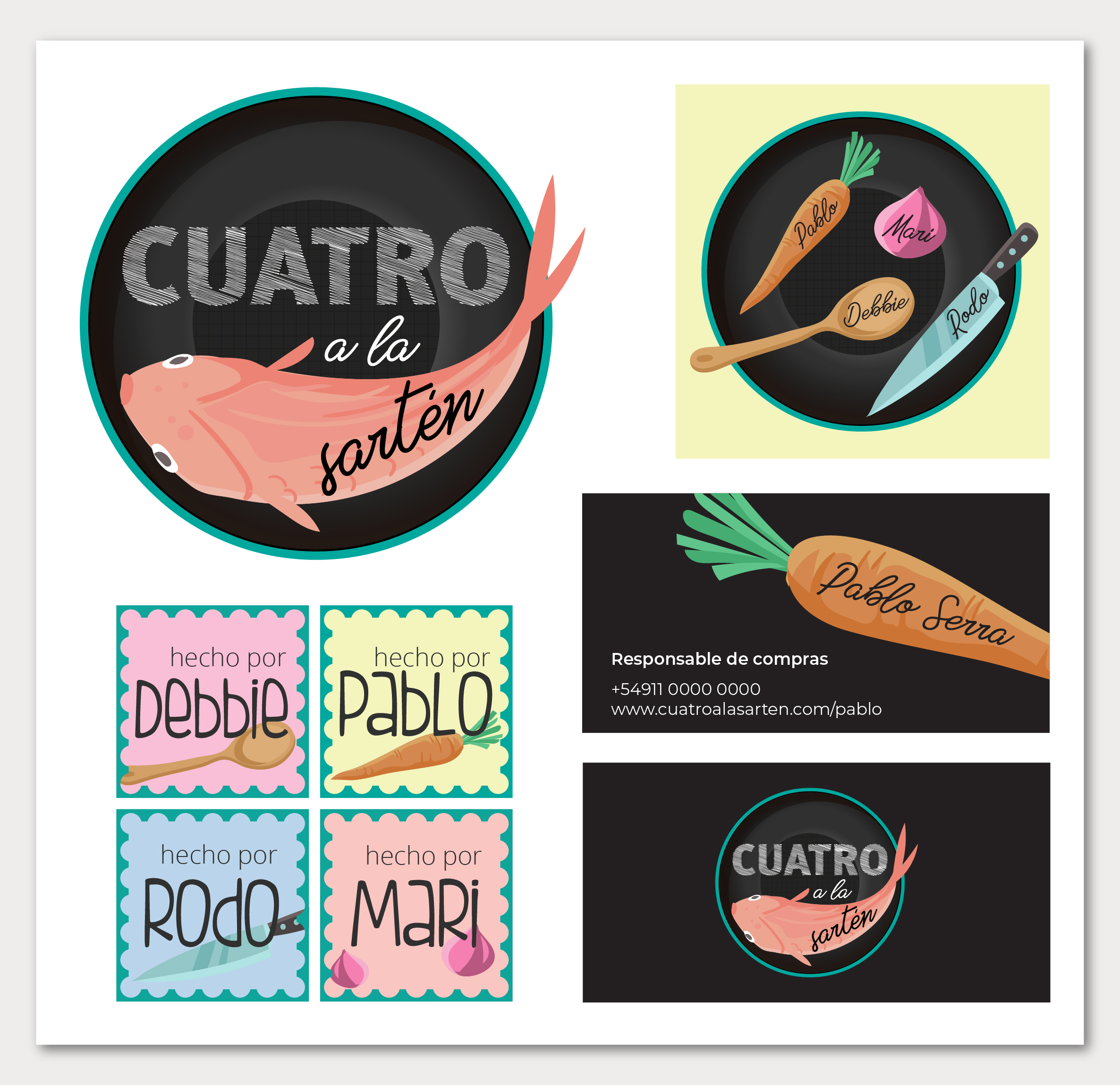 Identidad empresaria: logos, tarjetas, otros