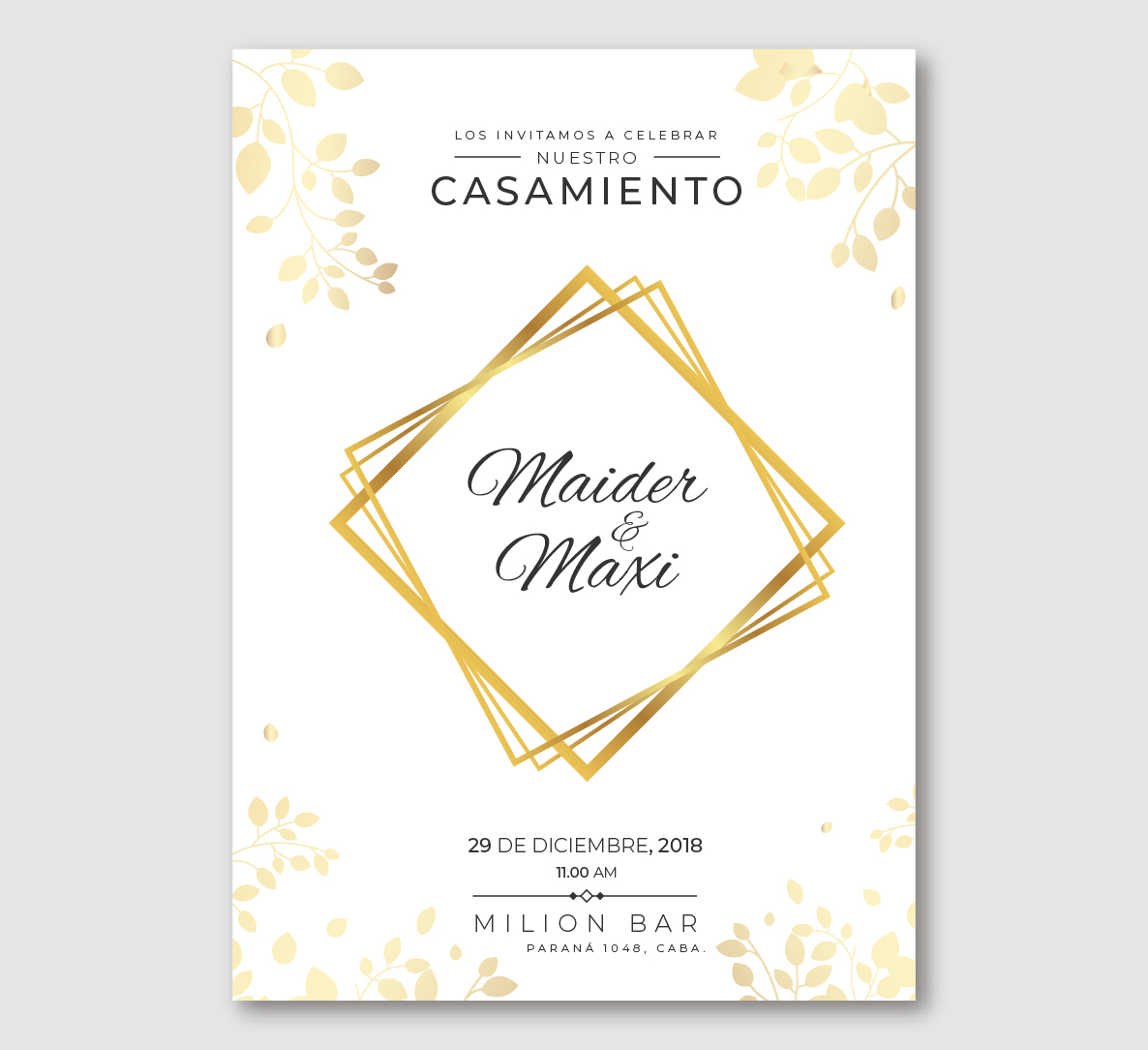 Papelería, invitaciones, participaciones, eventos